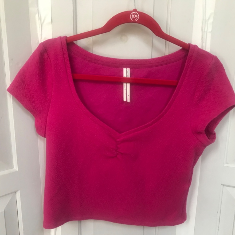 Free People Pink Crop Top